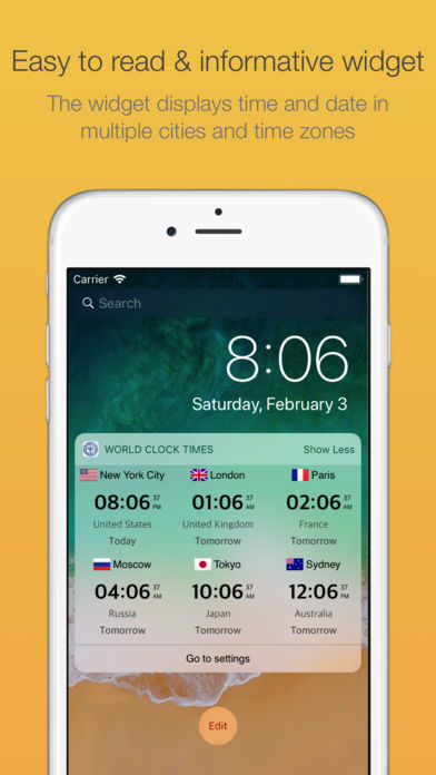 Iphone Giveaway Of The Day World Clock Time Zones Widget - 