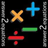Answer 2 Equations Giveaway