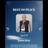 Funeral Poster Maker Giveaway