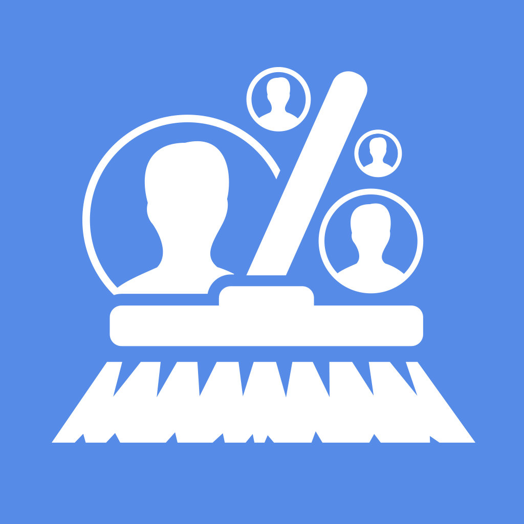 Значок приложения contact Cleanup. Duplicate contacts icon.