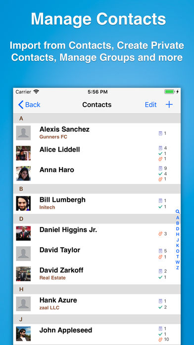Contacts Journal CRM for ios instal free