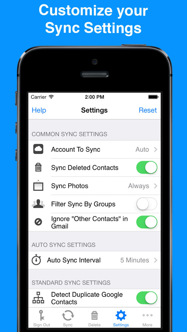 contacts sync for google gmail android