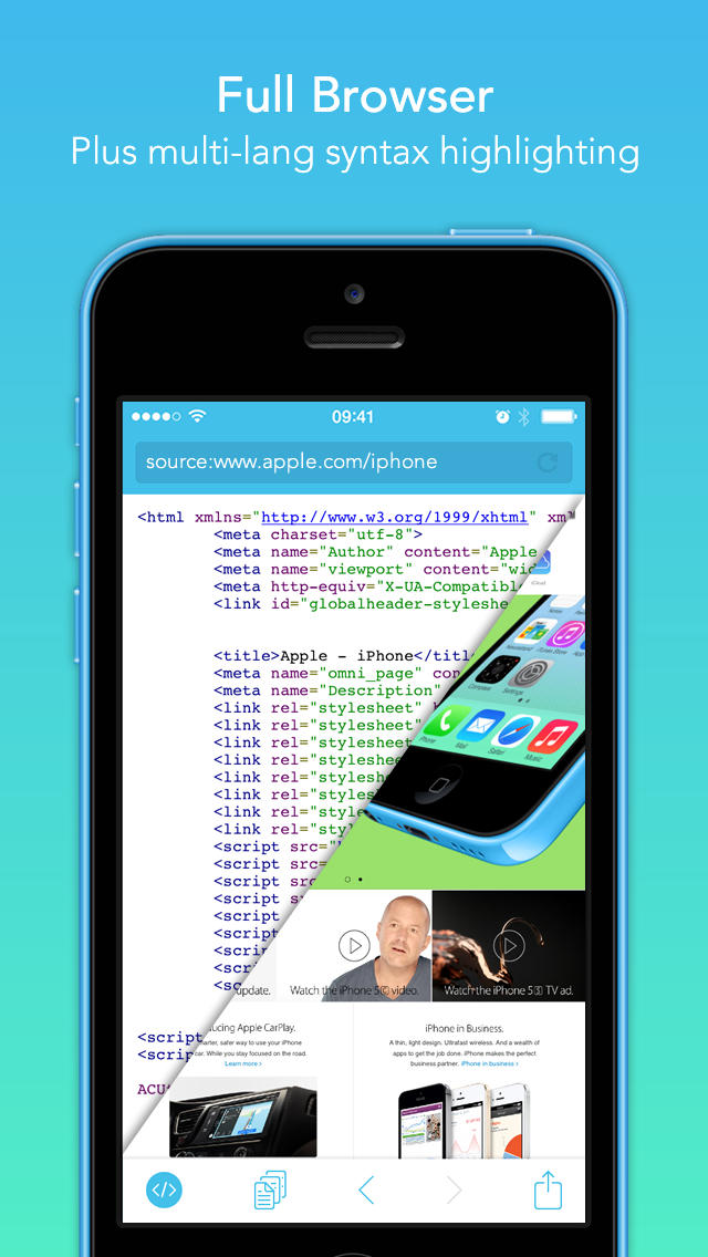 iphone-giveaway-of-the-day-srcfari-the-view-html-source-code-browser