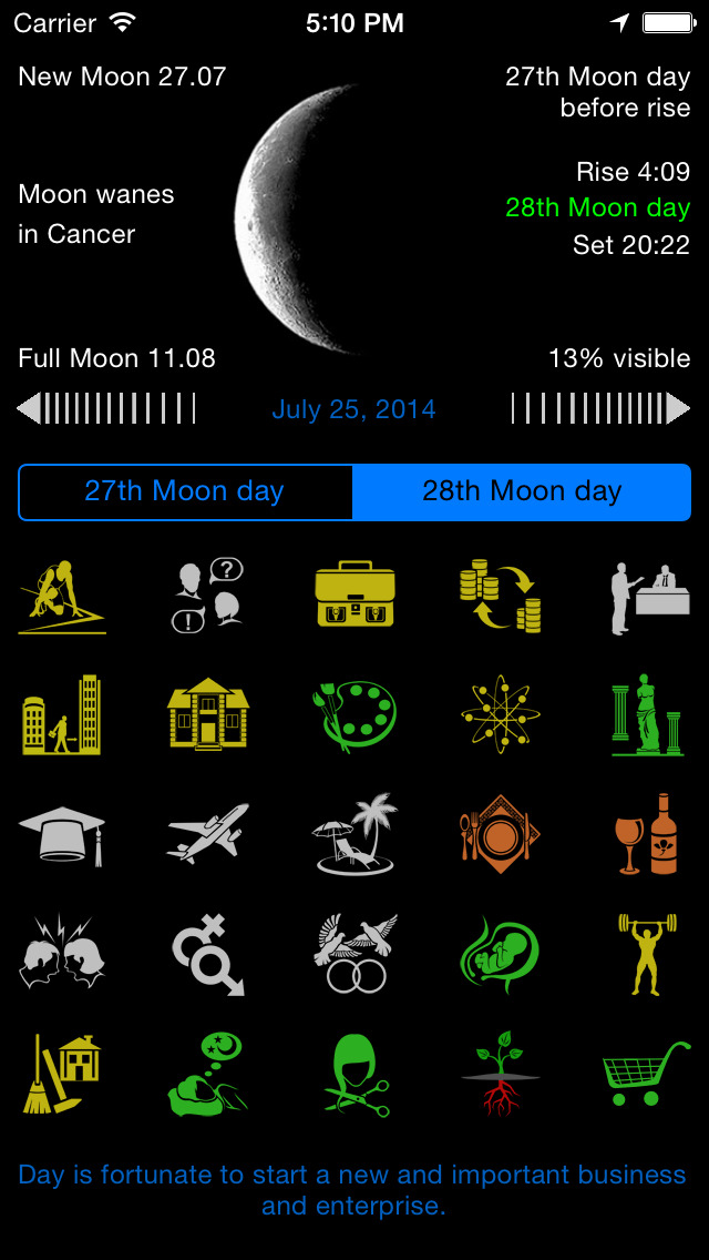 iPhone Giveaway of the Day Lunar Calendar Lunarist