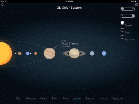 solar system simulator model
